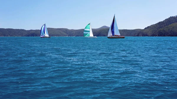 Yacht Racing Tropical Islands Australia — Stock Photo, Image