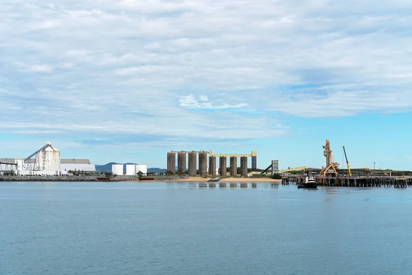 Infrastruktura Australské Město Přístavní Mola Exportu Cukru Obilí — Stock fotografie