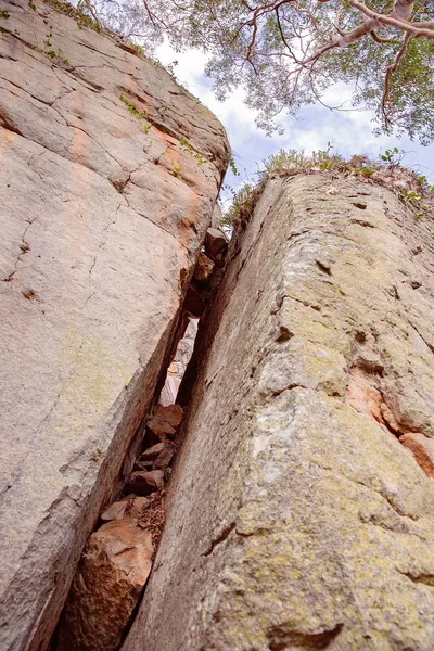 Hasadék Szikla Homokkő Cania Gorge Queensland Ausztrália — Stock Fotó