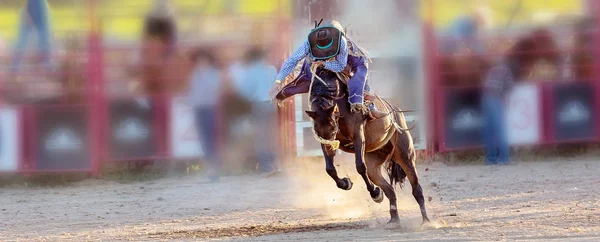 Bucking Cabalgata Rodeo Competencia —  Fotos de Stock
