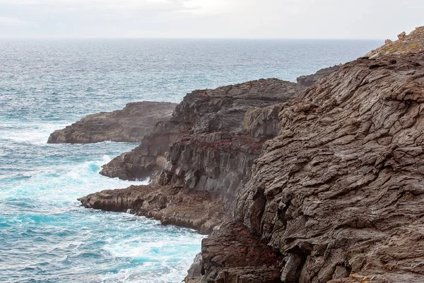 Kıyı Şeridi Avustralya On Blowholes Of Frothing Ekoloji — Stok fotoğraf