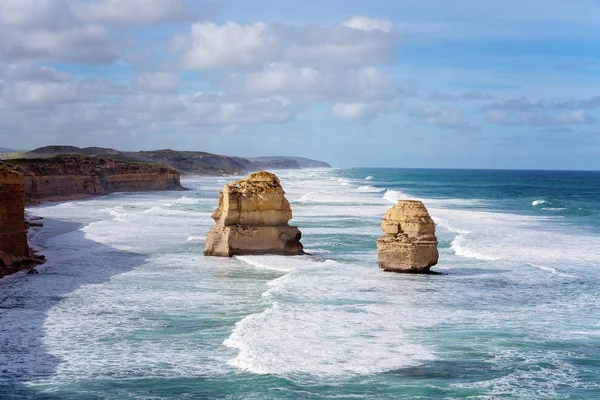 Costa costeira de Great Ocean Road bem conhecida da Austrália — Fotografia de Stock
