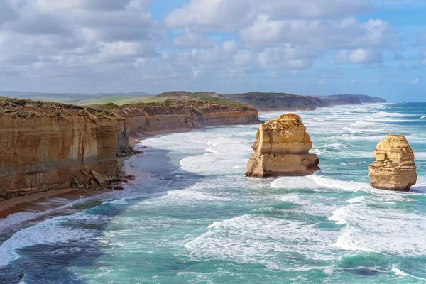 Australiens välkända Great Ocean Road kustlinje — Stockfoto