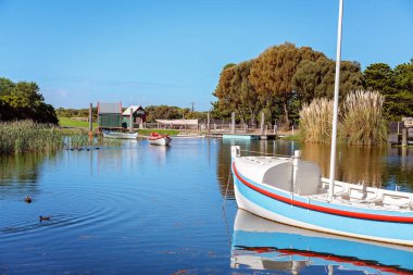 Marina Avustralya'nın Flagstaff Hill Denizcilik Müzesi at