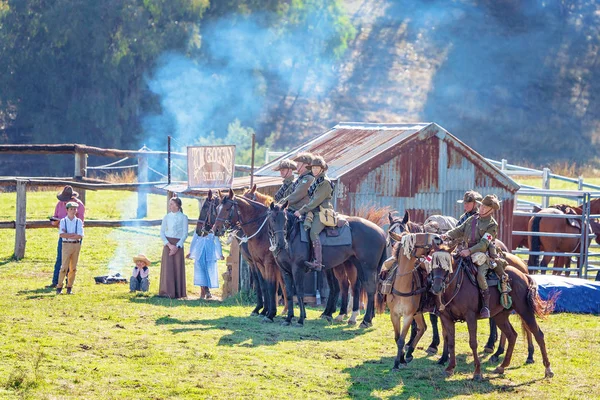 Re-Enactment Of Light Horse Brigade At The Man From Snowy River Bush Festival 2019 — Stock Photo, Image