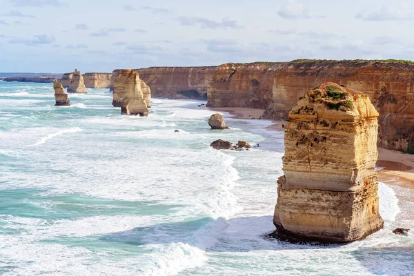 Los Doce Apóstoles En La Gran Ruta Oceánica Australia —  Fotos de Stock