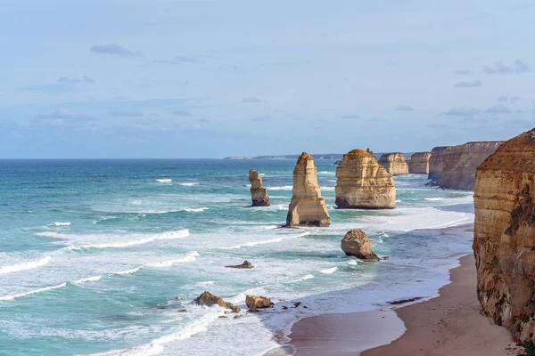 Les douze apôtres australiens célèbres sur la grande route de l'océan — Photo