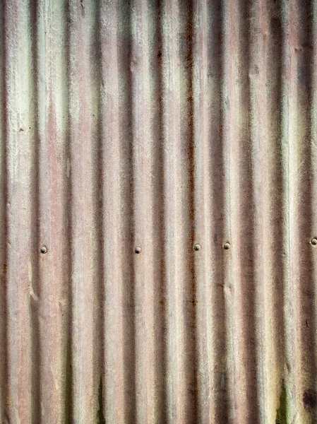 A Sheet of Textured Corrugated Iron — стоковое фото