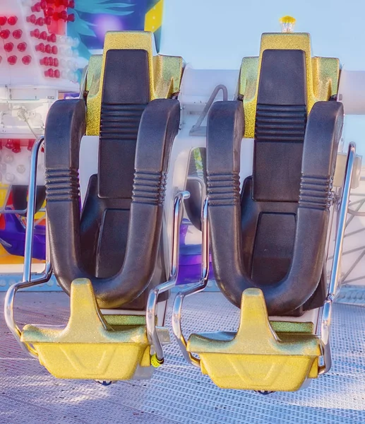 Seats Of An Amusement Park Ride — Fotografie, imagine de stoc