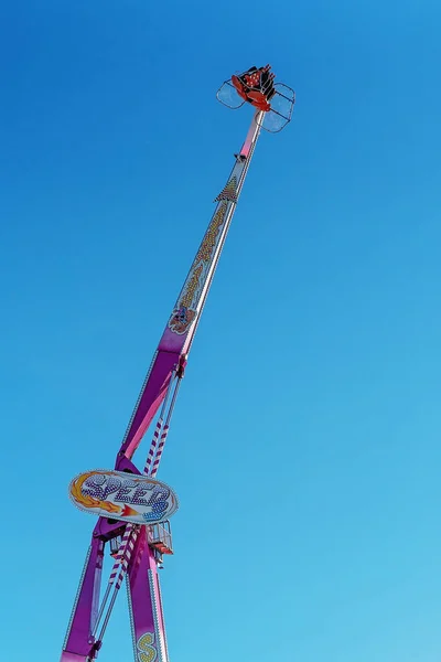 Bir Funfair at Hızlı Thrill Ride — Stok fotoğraf