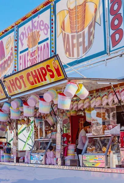 Mat stall på en australisk årlig show — Stockfoto