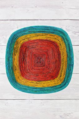 El Yapımı Renkli Haddelenmiş Kağıt Sepet