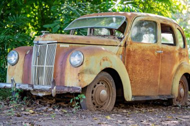 Paslı Eski Araba Ormanda Terk Edildi