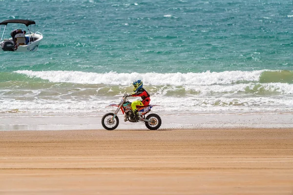 Praia moto Racing Fun — Fotografia de Stock