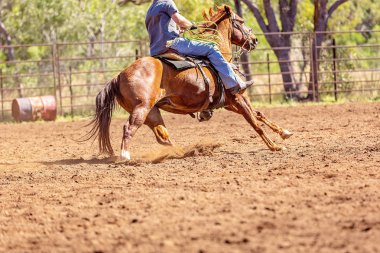 Avustralya takım Calf roping at ülke Rodeo