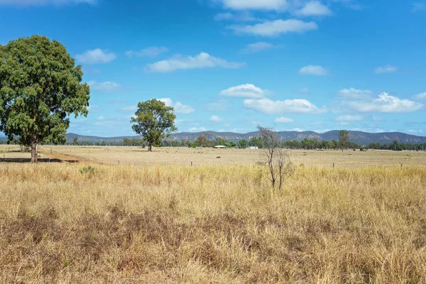 A Country Homestead In The Distance — Stock Photo, Image