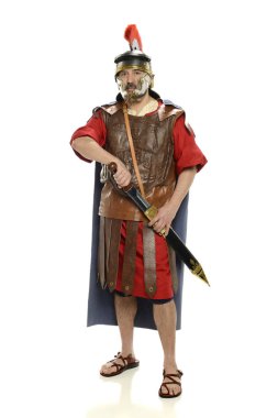 Roman soldierwith sword clipart