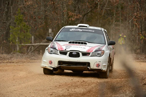 Timothy Penasack racing op Rally Amerika in Salem Missouri 2 Feb — Stockfoto