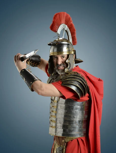 Roman Soldier with sword — Stock Photo, Image