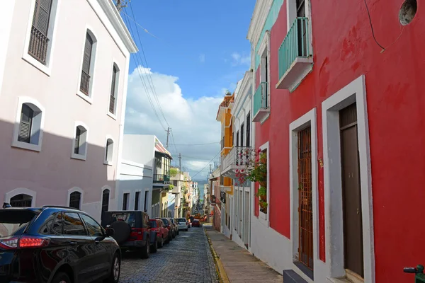 Stará ulice san Juan v Puerto Ricu — Stock fotografie