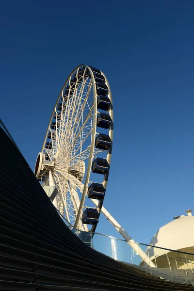 Farris Wheel no centro de Chicago — Fotografia de Stock