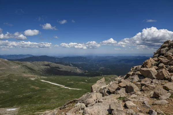 Overview of the valley from Mount Evans Royalty Free Stock Photos