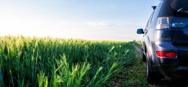 Araba ve ışık yolda..