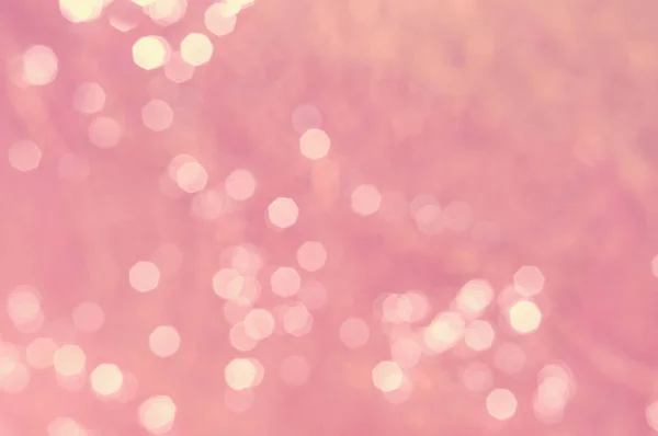 Pink Background Bokeh Blurred Yellow Spots — Stock Photo, Image