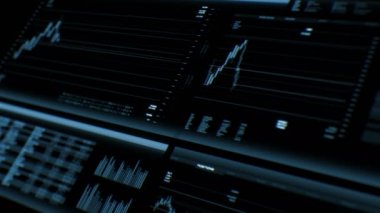 Hisse senedi Alım Satım uygulama/yazılım arayüzü. Oranları ve hisse fiyatları ile ekran. Yatırım araçları vitrin. Tüccar işyeri. Mali analytics işlem. Yükselterek ve düşen dizinler ve işaretleri. Hisse fiyatları ve piyasadaki mevcut pozisyonları.