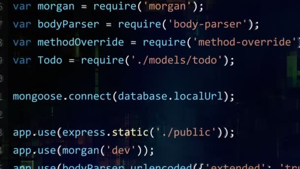Interface éditeur de code. Écran logiciel de programmation avec coloration syntaxique. Processus d'écriture de code / de débogage .