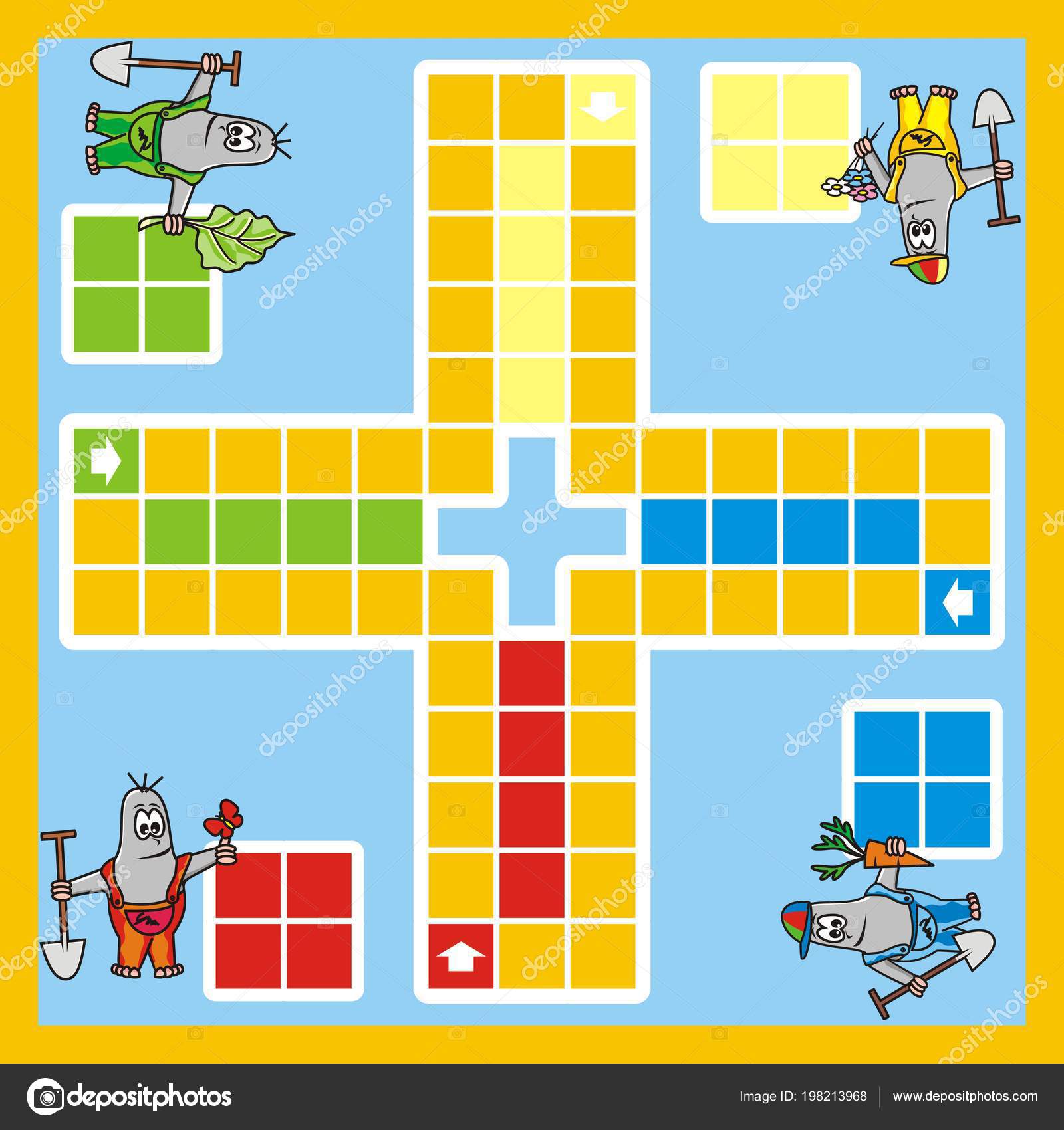 Vetores de Ludo Jogo De Tabuleiro Para Impressão Com Ilustração Vetorial e  mais imagens de Ludo - Jogo de tabuleiro - iStock