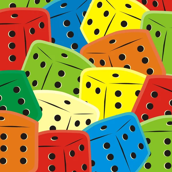 Gruppo Cubo Multicolore Icona Vettoriale Sfondo — Vettoriale Stock