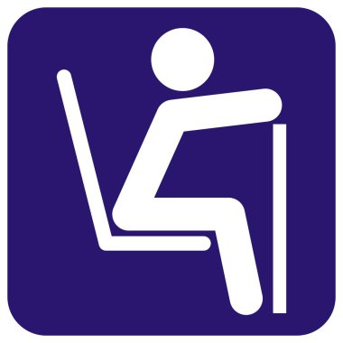 trafik işaret levhaları, yaşlı veya özürlü kişi, ayrılmış yer, vektör simgesi