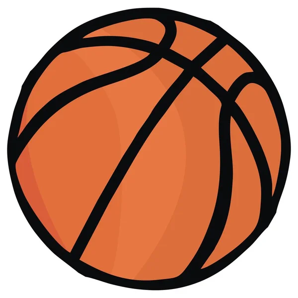 Basketball, single object, sports ball, vector icon