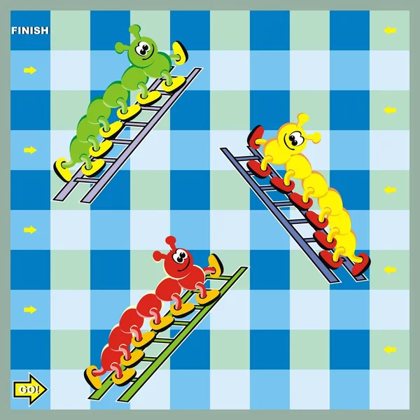 Jogo Tabuleiro Centopeia Escadas Ícone Vetorial —  Vetores de Stock