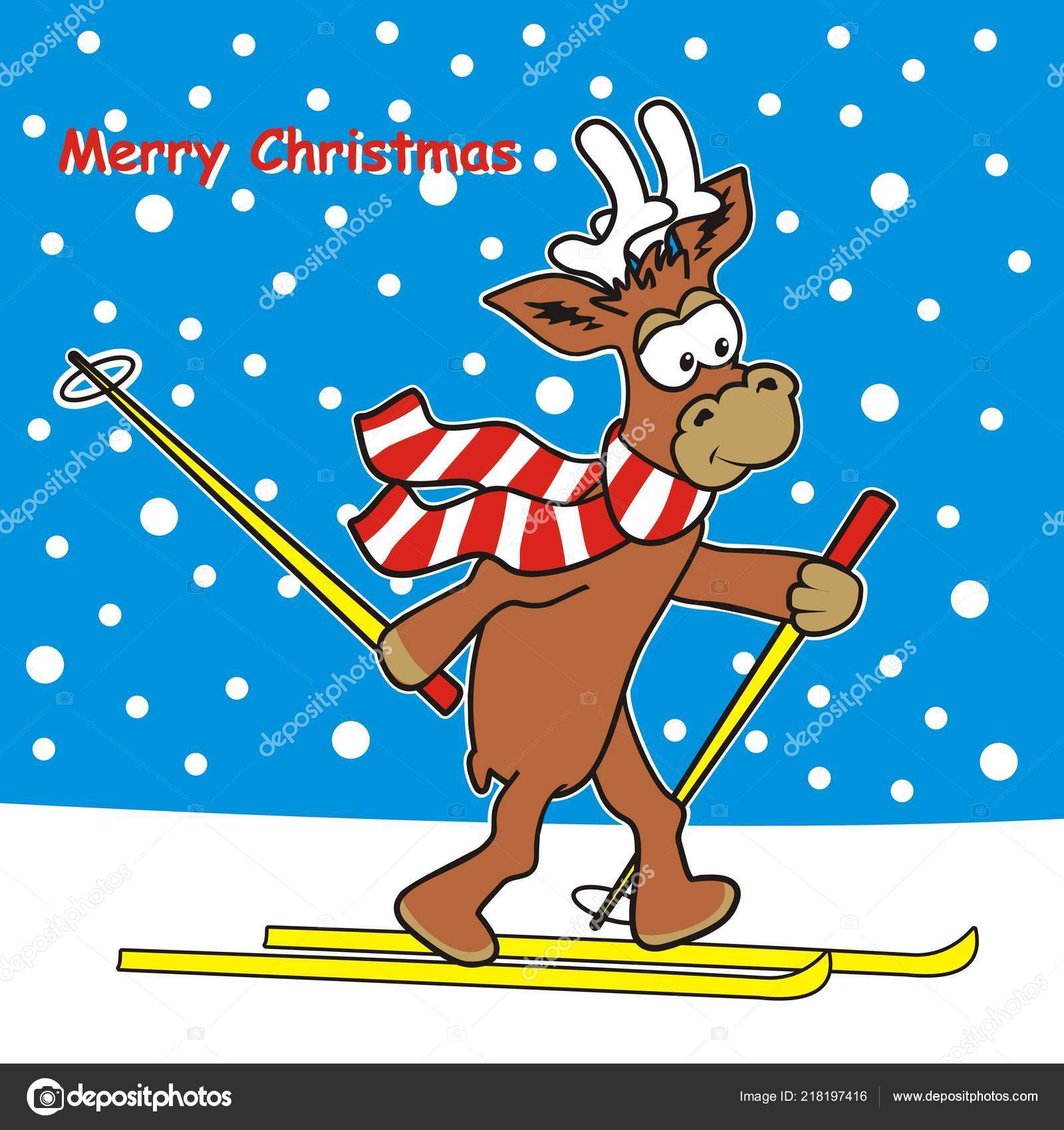 Lustige Skifahrer Bilder Comic