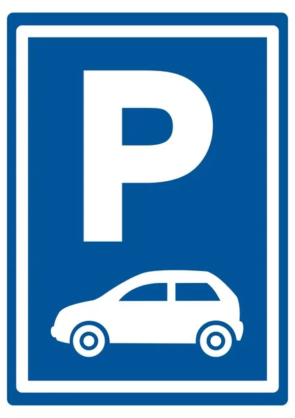 Vägskylt För Passagerar Parkering Vektor Ikon — Stock vektor