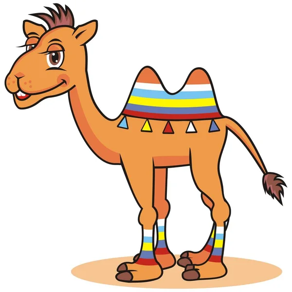 Camello Cuadros Ilustración Vectorial — Vector de stock