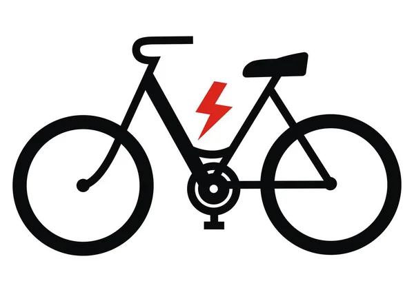 Bike Black Silhouette Vector Icon — Stock Vector