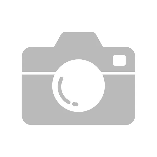 Camera Icon Плоский Стиль Изолирован Белом Фоне Символ Камеры Дизайна — стоковый вектор