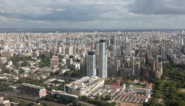 Vista Aérea Cidade Buenos Aires Bairro Palermo — Fotografia de Stock