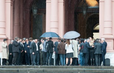 Buenos Aires, Arjantin - 29 Ekim 2010: Nestor Kirchner Arjantin 'de öldü,