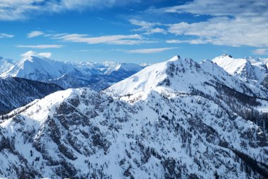 Avusturya Alpleri kışın Hinterstoder yakınlarında