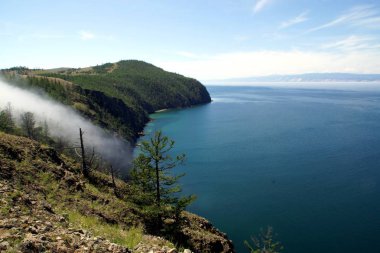 Cape Khoboy üzerinde Olkhon ada, Deniz Baykal, Rusya Federasyonu