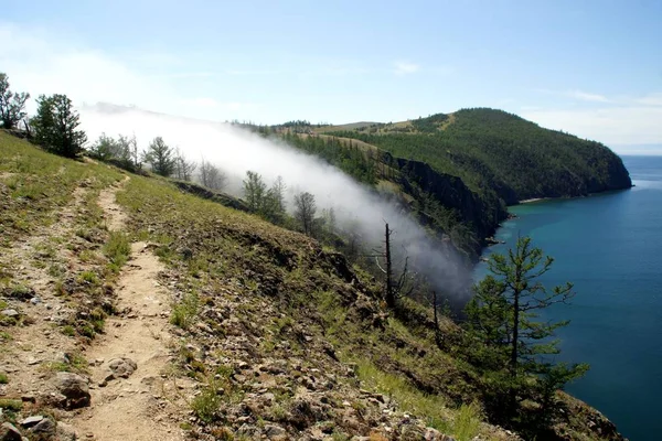 Capo Khoboy Sull Isola Olkhon Lago Baikal Russia — Foto Stock