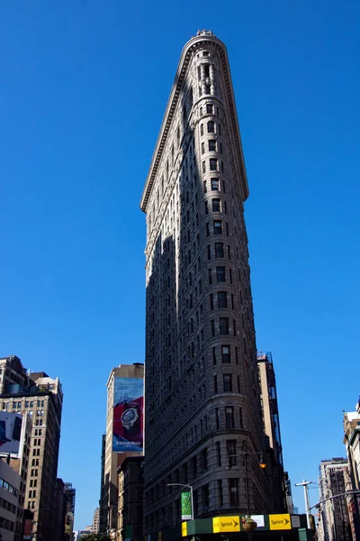 Nova York Nova York Eua Julho 2019 Edifício Flatiron Perto — Fotografia de Stock
