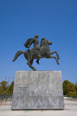 İskender büyük heykel, thessaloniki, Yunanistan