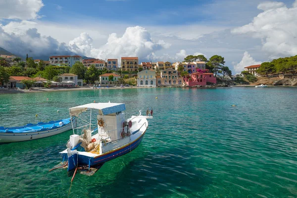 Asos Pueblo Costa Oeste Isla Cefalonia Grecia — Foto de Stock