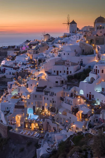 Красивый Вид Здания Острове Санторини Греции — стоковое фото
