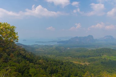 Tub Kaek Nak Hill Doğa Trail bakış açısı. Krabi eyaleti. Thaila